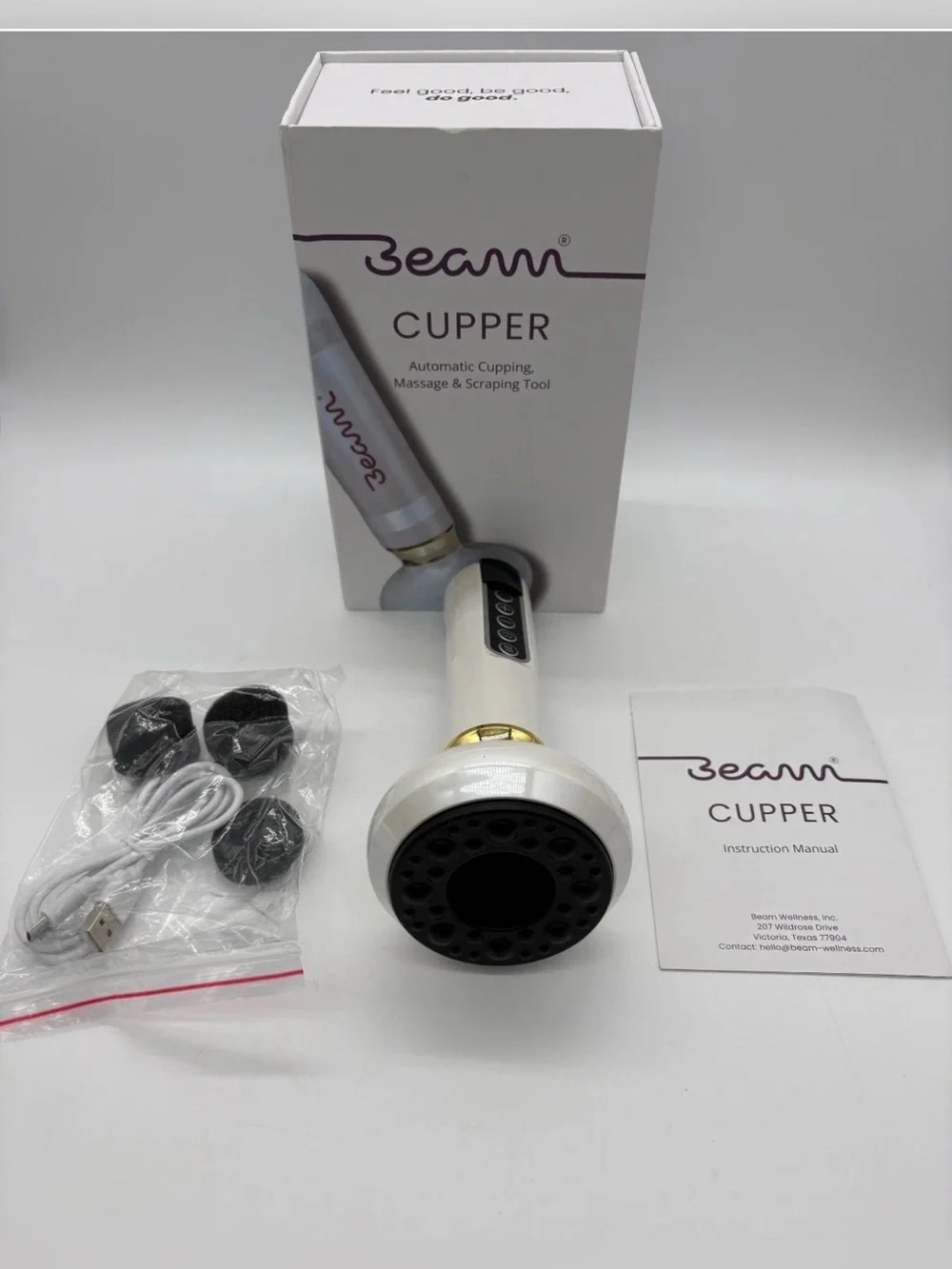 Cupper White & Gold Electronic Cupping Device